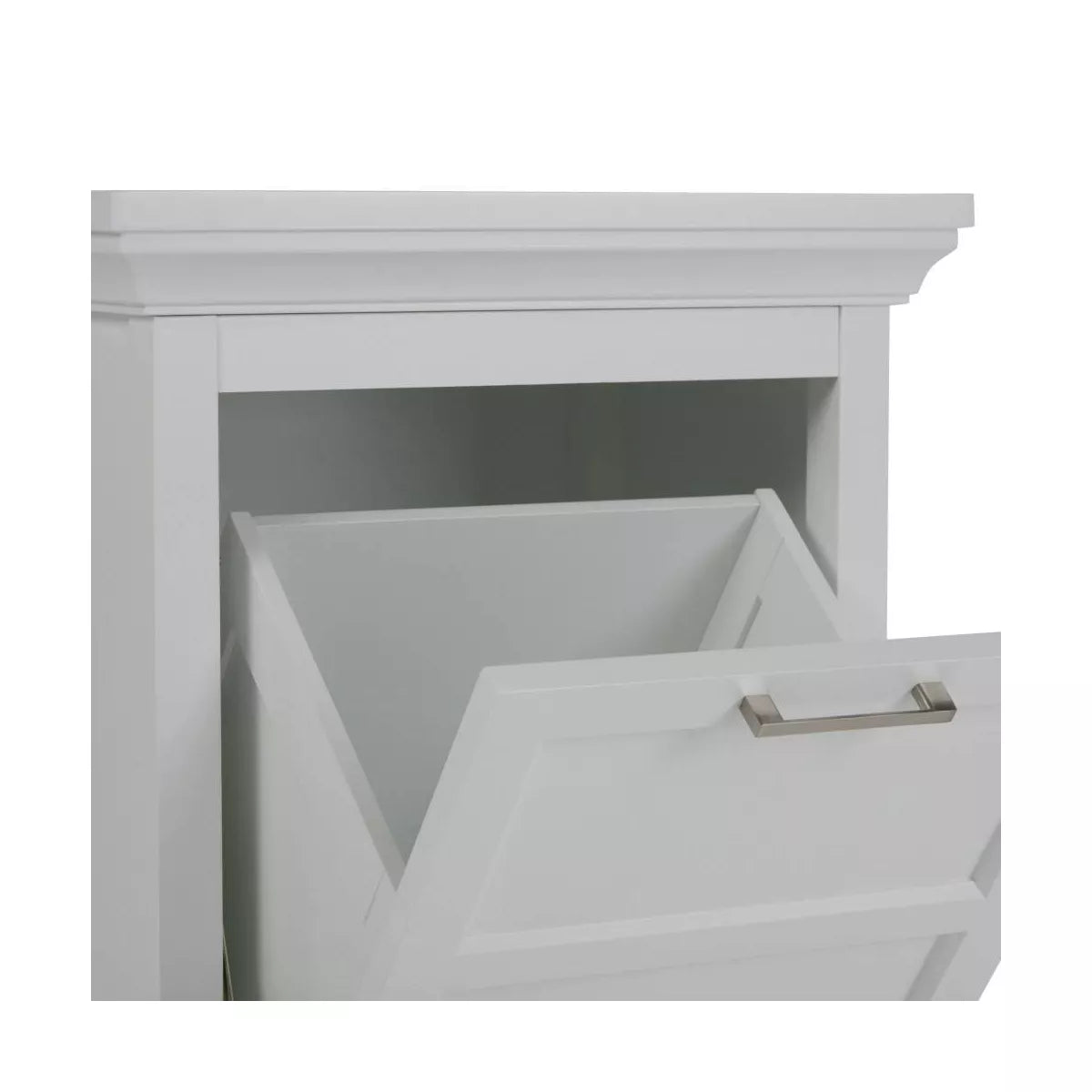 20.5"X29.9" Hayes Storage Hamper White