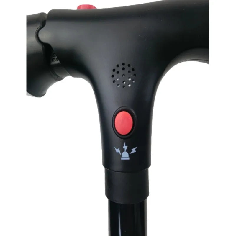 Telescopic Folding Cane with LED Alarm for Elderly Walking Assistance