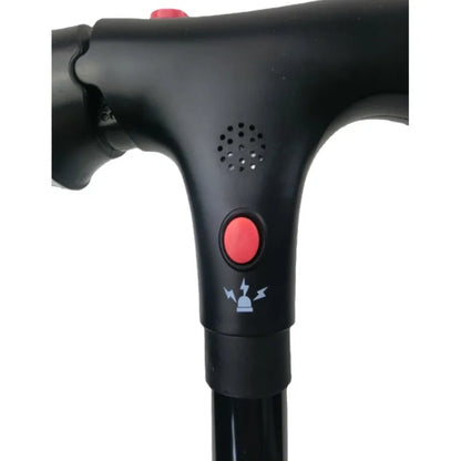 Telescopic Folding Cane with LED Alarm for Elderly Walking Assistance