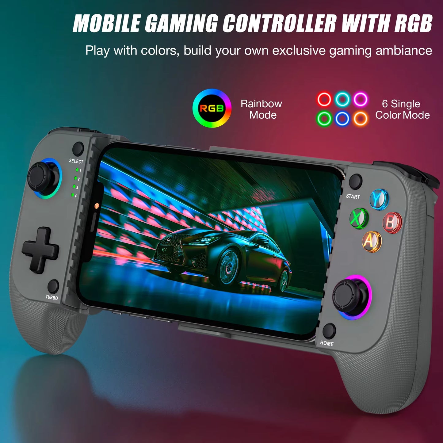 BEBONCOOL MC103 Gamepad Type-C Mobile Phone Controller Hall Effect Stretching Handle Joystick Android Ps Cloud Game Customized