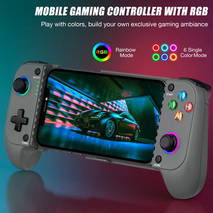 BEBONCOOL MC103 Gamepad Type-C Mobile Phone Controller Hall Effect Stretching Handle Joystick Android Ps Cloud Game Customized