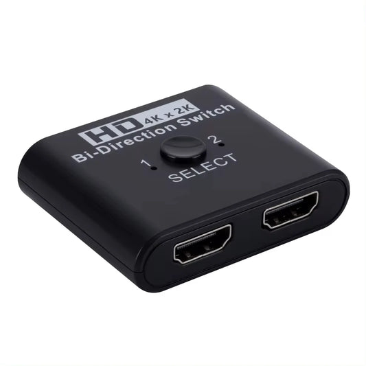 4K X 2K HDTV Switch Bi-Direction 2 Ports HDTV Splitter Switch for Laptop PC PS3/4 TV Box to Monitor TV Projector Adapter