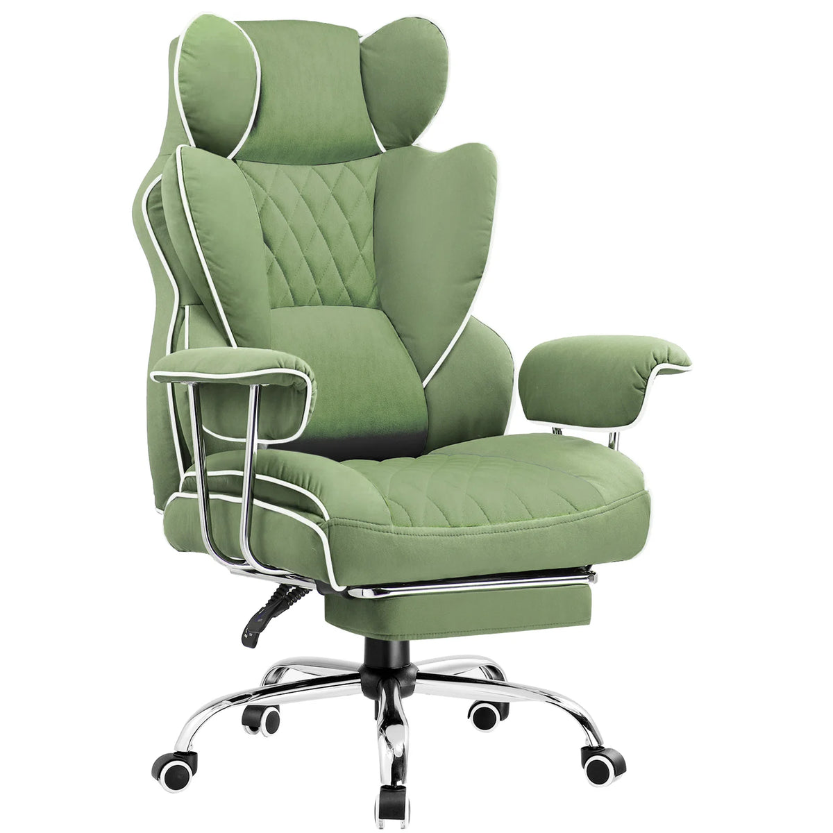 Ergonomic Big and Tall Gaming Chair with Pocket Spring Lumbar Support and Footrest