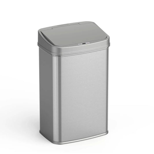 Touchless Infrared Motion Sensor Rectangular Trash Can Featuring Odor Neutralizing Technology