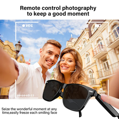 Smart Anti-Blue Light Sunglasses Bluetooth Talk Remote Control Camera Music Playback UV Protection Smart Glasses