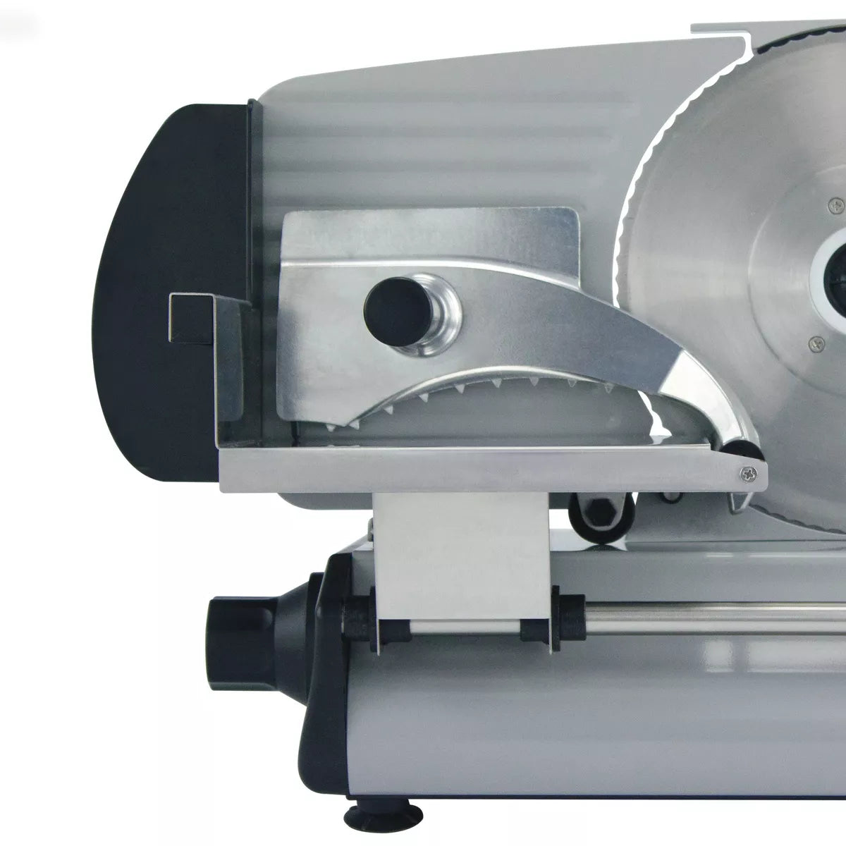 8.6-Inch Stainless Steel Electric Food Slicer, 180W with Blade Guard, Silver
