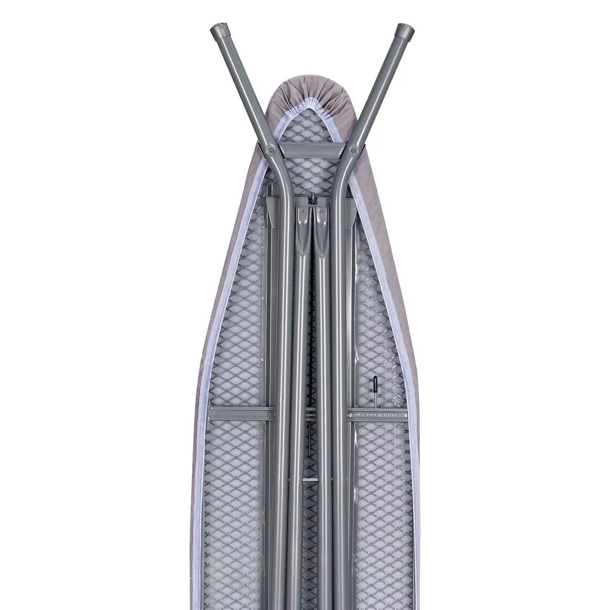 Home Products Light Gray 4-Leg Mesh Top Ironing Board with Integrated Iron Rest