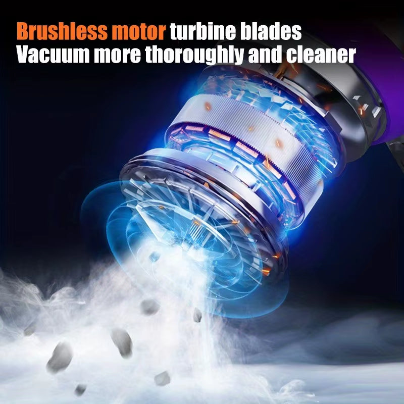 Portable Handheld Vacuum 30000Pa Cordless Car Vacuum Cleaner with Brushless Motor 4 in 1 for Keyboard, Home, Pet and Car