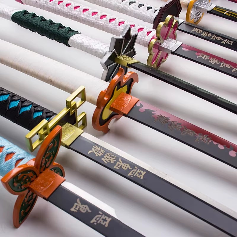 40-Inch Bamboo Demon Slayer Katana - Authentic Anime Cosplay Large Ninja Sword Replica Gift