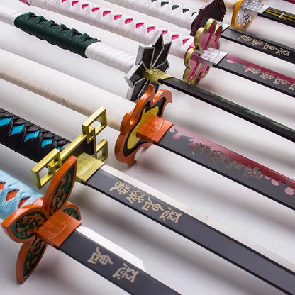 40-Inch Bamboo Demon Slayer Katana - Authentic Anime Cosplay Large Ninja Sword Replica Gift