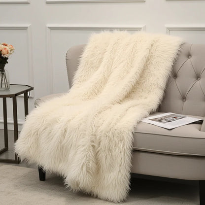 Mongolian Faux Fur Luxury Throw