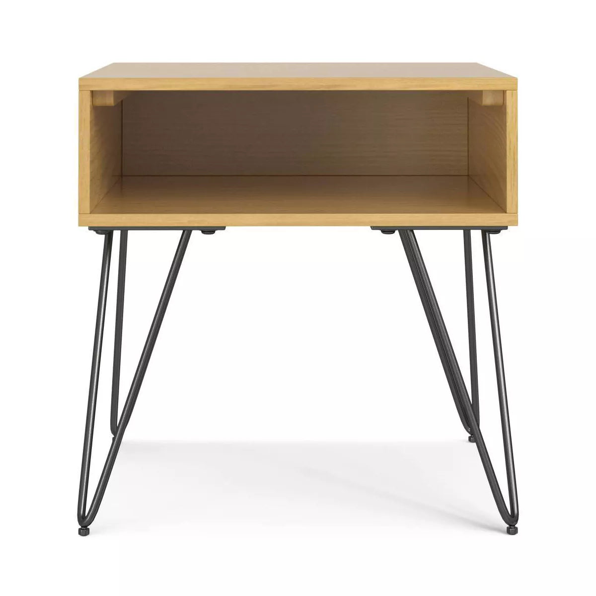Moreno Contemporary End Table - Oak Veneer