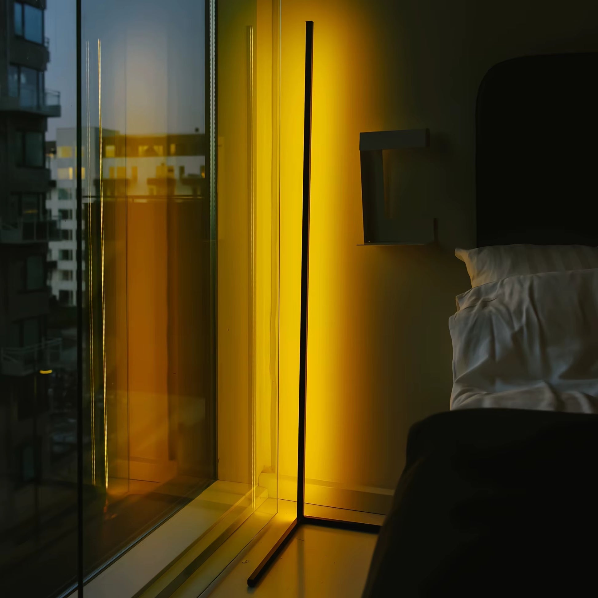 Corner Floor Lamp, 60-Inch Rgb Led Corner Lamp, Led Floor Lamp for Living Room Bedroom Game Room