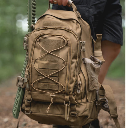 LQARMY 65L Tactical Outdoor Backpack for Men - Large Capacity Military-Grade Rucksack for Hiking, Camping, and Travel