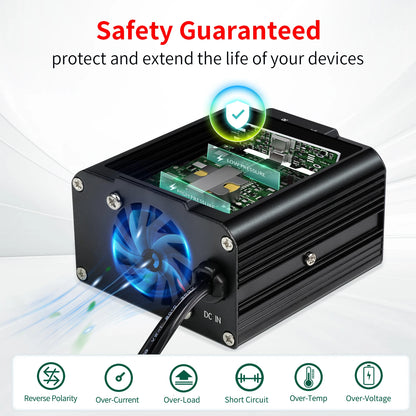 500W/300W Mini Portable Car Inverter DC12V to AC110V with USB 5V 3.1A Output and US Socket