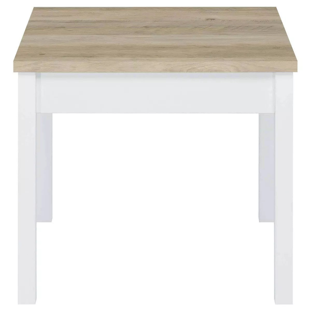 Stacie 3-Piece Composite Wood Coffee Table Set in Antique Pine and White