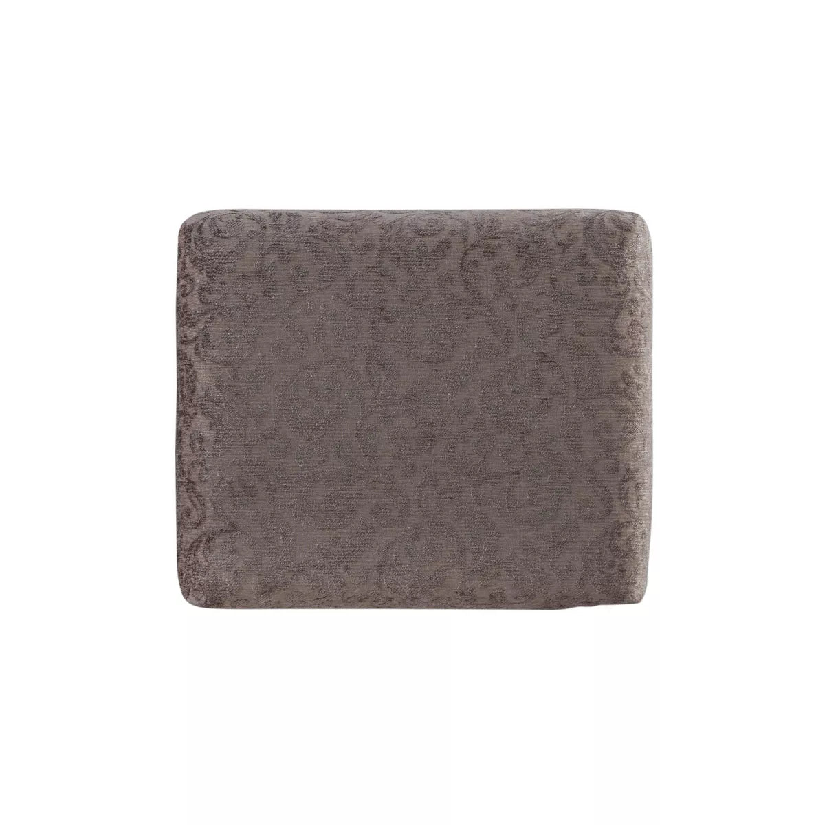 Harper Glam Flip-Up Mirror Wood Vanity and Gray Upholstered Stool Mirror and Silver