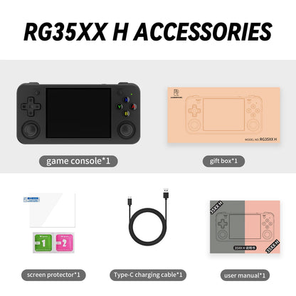RG35XX H Hand-Held Consoles for Playing Video Games 3.5-Inch IPS 640*480 Screen Retro Game Player 3300 Mah 5000+ Games