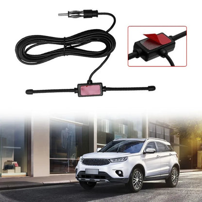 Car FM Dipole Antenna for Stereo and Boat Radio with Aerial Splitter Cable Adapter
