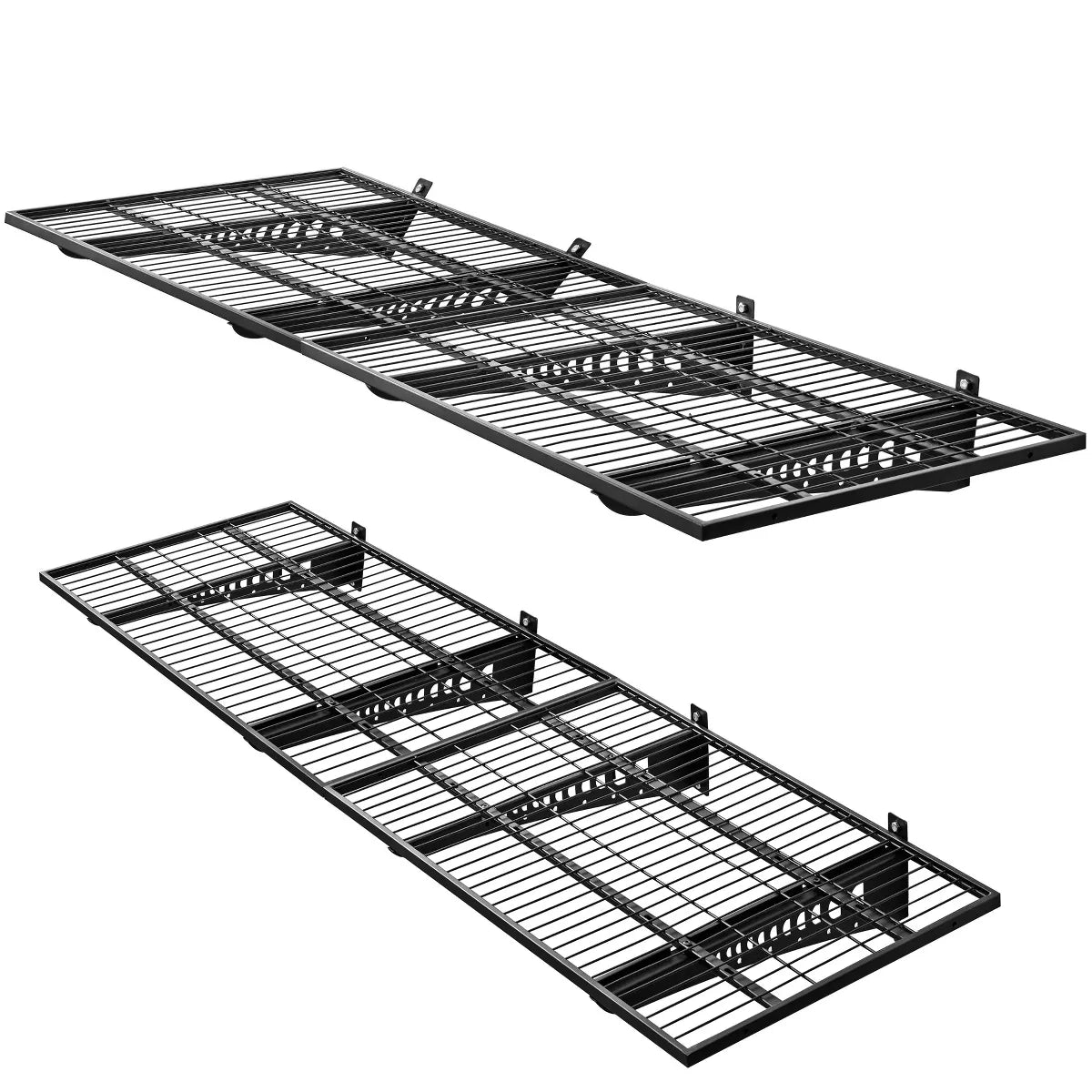 "2"X3' Garage Wall Shelves Black