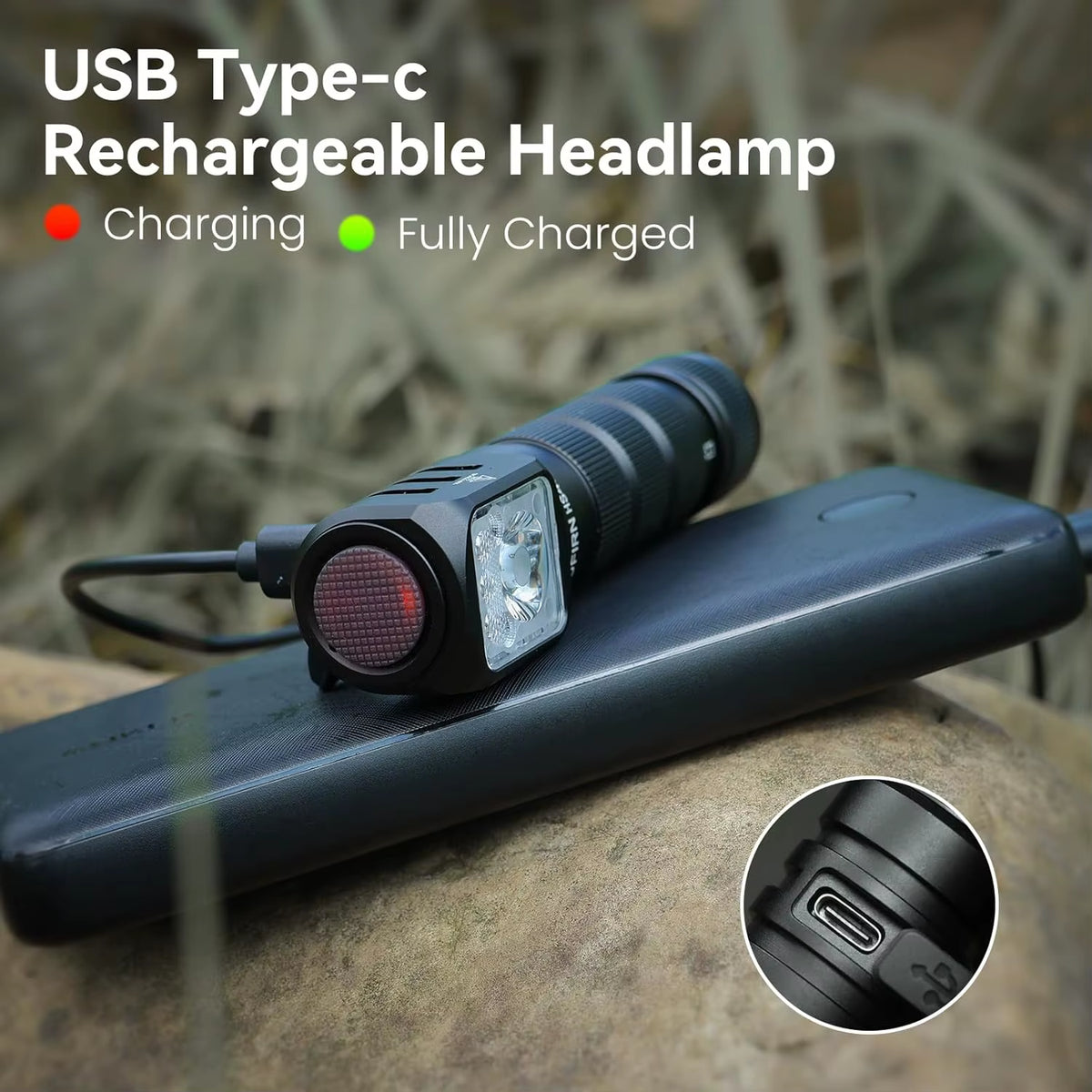 Sofirn HS42 2100 Lumen Rechargeable Headlamp with SST40 LED and Magnetic Base for Camping - EDC USB-C Flashlight
