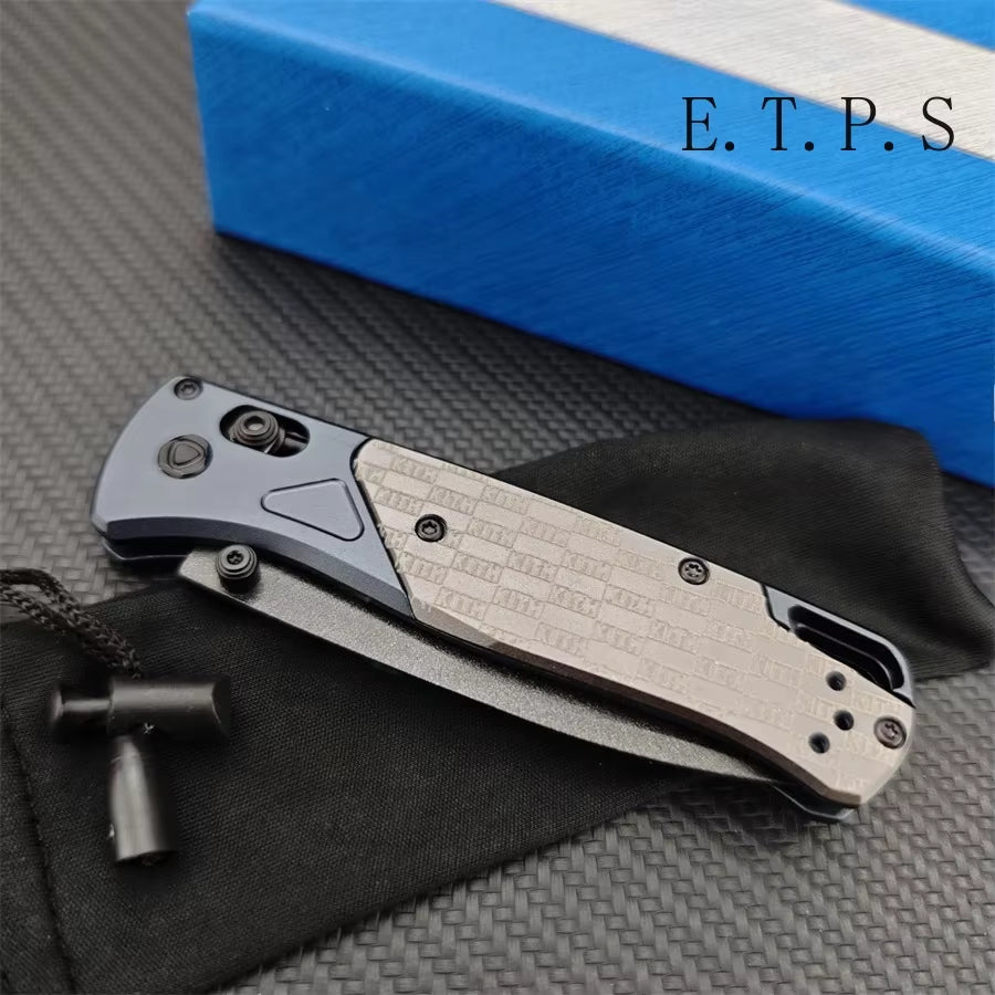 Kith Collaborates with BM for Limited Edition Bugout EDC Knife Featuring D2 Blade and Aluminum Handle - Ideal for Outdoor, Camping, and Hunting Use