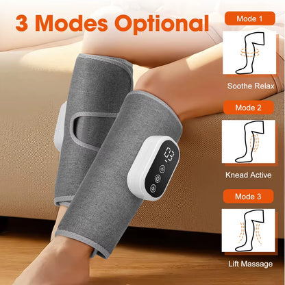360° Wireless Air Pressure Calf Massager with Three Compression Modes for Muscle Relaxation and Fatigue Relief
