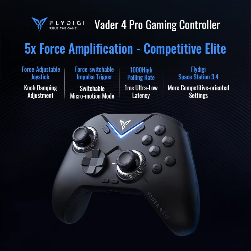 Flydigi Vader 4 Pro Wireless Gaming Controller Athletic Elite Handle Gamepad with  Rocker for Nintendo Switch/Android/Pc