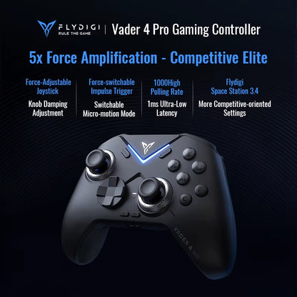 Flydigi Vader 4 Pro Wireless Gaming Controller Athletic Elite Handle Gamepad with  Rocker for Nintendo Switch/Android/Pc