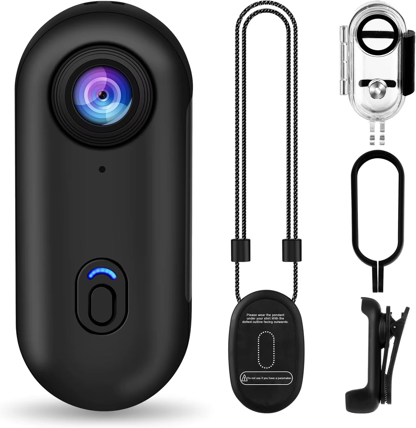 4K 128GB Waterproof 30 Meters Deep Small Mini Magnetic POV Camera Vlog Sport Body Cam for Action Sport DV