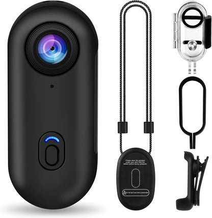 4K 128GB Waterproof 30 Meters Deep Small Mini Magnetic POV Camera Vlog Sport Body Cam for Action Sport DV