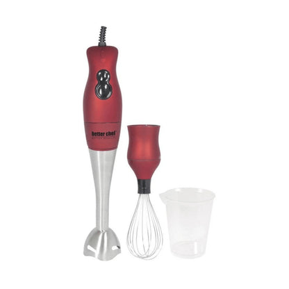 Better Chef 200W Dualpro Immersion Blender Hand-Mixer with Cup and Beater