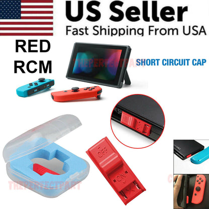 RED RCM Tool Clip Short Circuit Jig for Nintendo Switch Loader Recovery Mode NEW