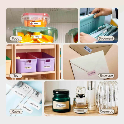 Niimbot D110 Mini Label Printer Pocket Thermal Wireless Adhesive Sticker DIY Name Tag Maker for School Home Office