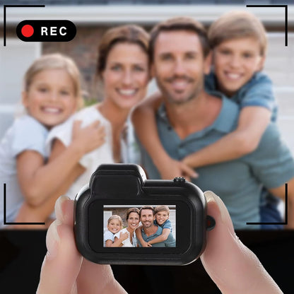 Mini Keychain Retro Digital Camera with 8GB Card, 1080P Resolution, 6 Filters, and 0.96'' HD Display