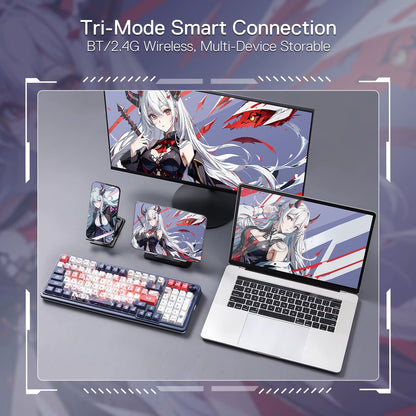 Unleash Your Gaming Potential with the Redragon K686 PRO SE 98 Keys Wireless RGB Mechanical Keyboard - Anime-Inspired, Hot-Swap Ready!