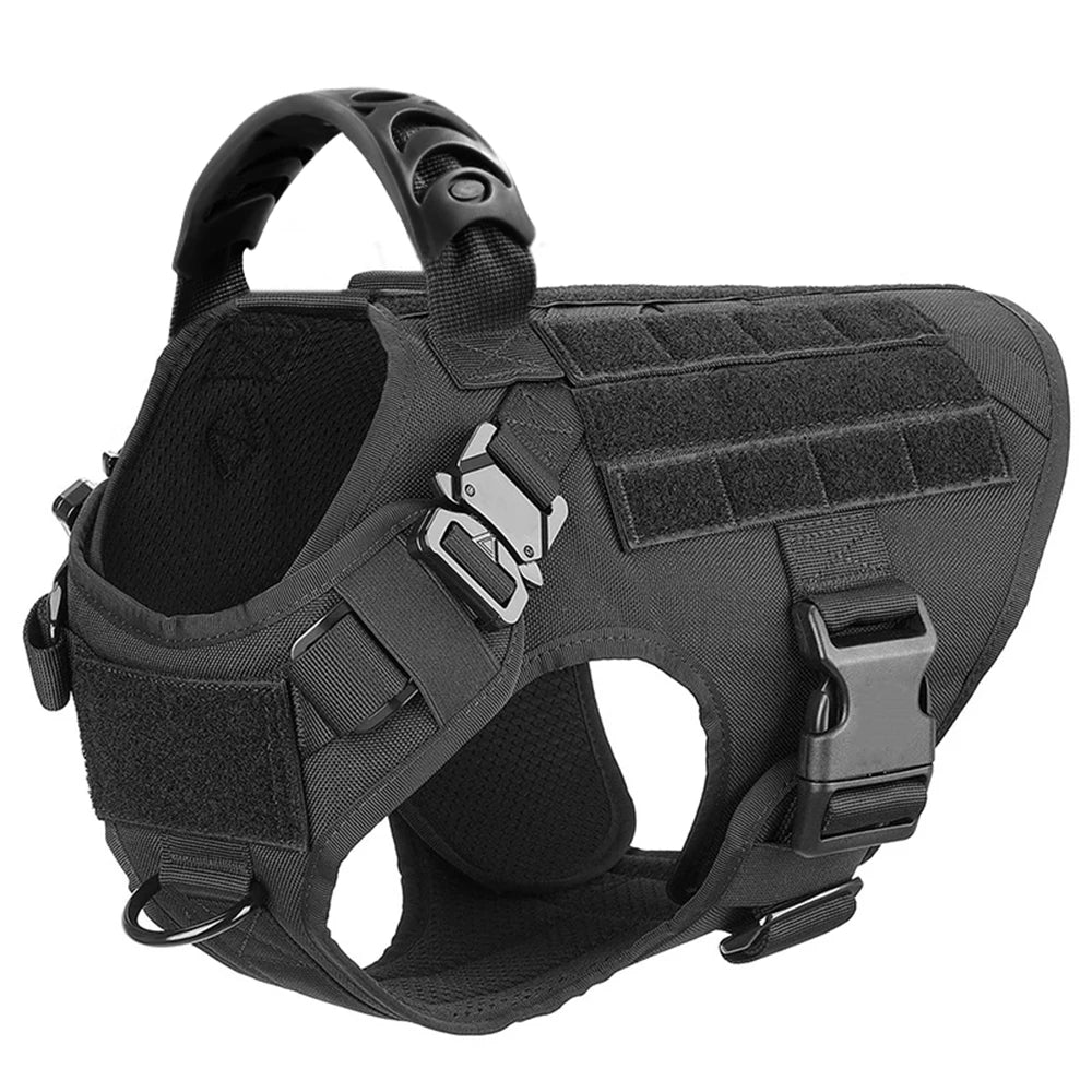 Large Dog Harness and Leash Set for German Shepherds and Malinois - Training and Walking Vest with Collar for Medium to Large Dogs