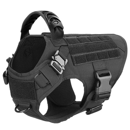 Large Dog Harness and Leash Set for German Shepherds and Malinois - Training and Walking Vest with Collar for Medium to Large Dogs