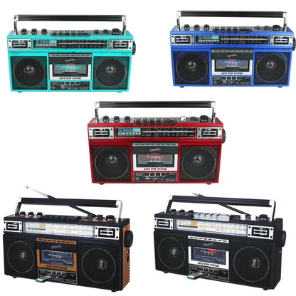 Supersonic 4 Band Bluetooth Radio & Cassette Player + Cassette to Mp3 Converter