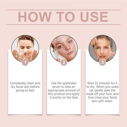 75G Hydrolyzed Collagen Peel-Off Facial Mask for Enhanced Elasticity, Hydration, and Dullness Reduction