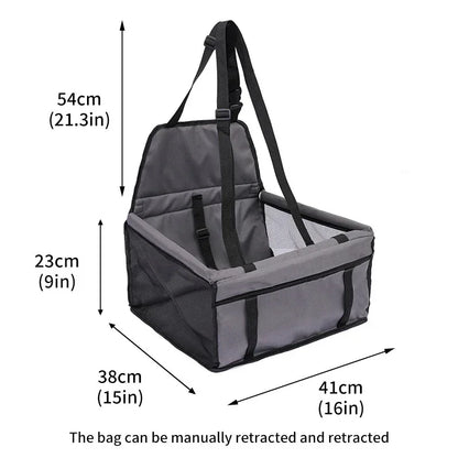 Travel in Style: Waterproof Double Thick Mesh Pet Car Seat Bag & Blanket for Small Dogs - 5 Vibrant Colors Available