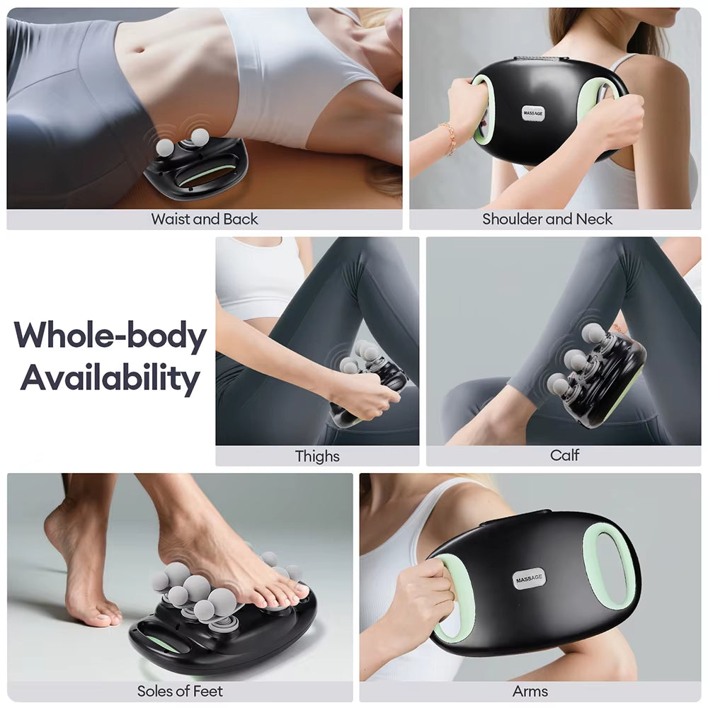 18/24 Heads Wireless Deep Tissue Massage Gun with Red Light Therapy for Muscle Relaxation - Ideal for Home Gym and Body Care