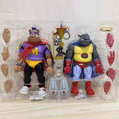 54293 Toys Teenage Mutant Ninja Turtles Mighty Hog & Rhino-Man Action Figures 18 CM Original Doll Model Collection Gift