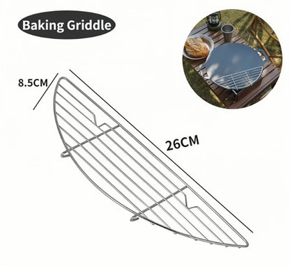 Baking Griddle Non-Stick Anti-Scorch High Temperature Barbecue Grid Mesh Pad for Outdoor Camping Bbq Tools Camping Hiking Access