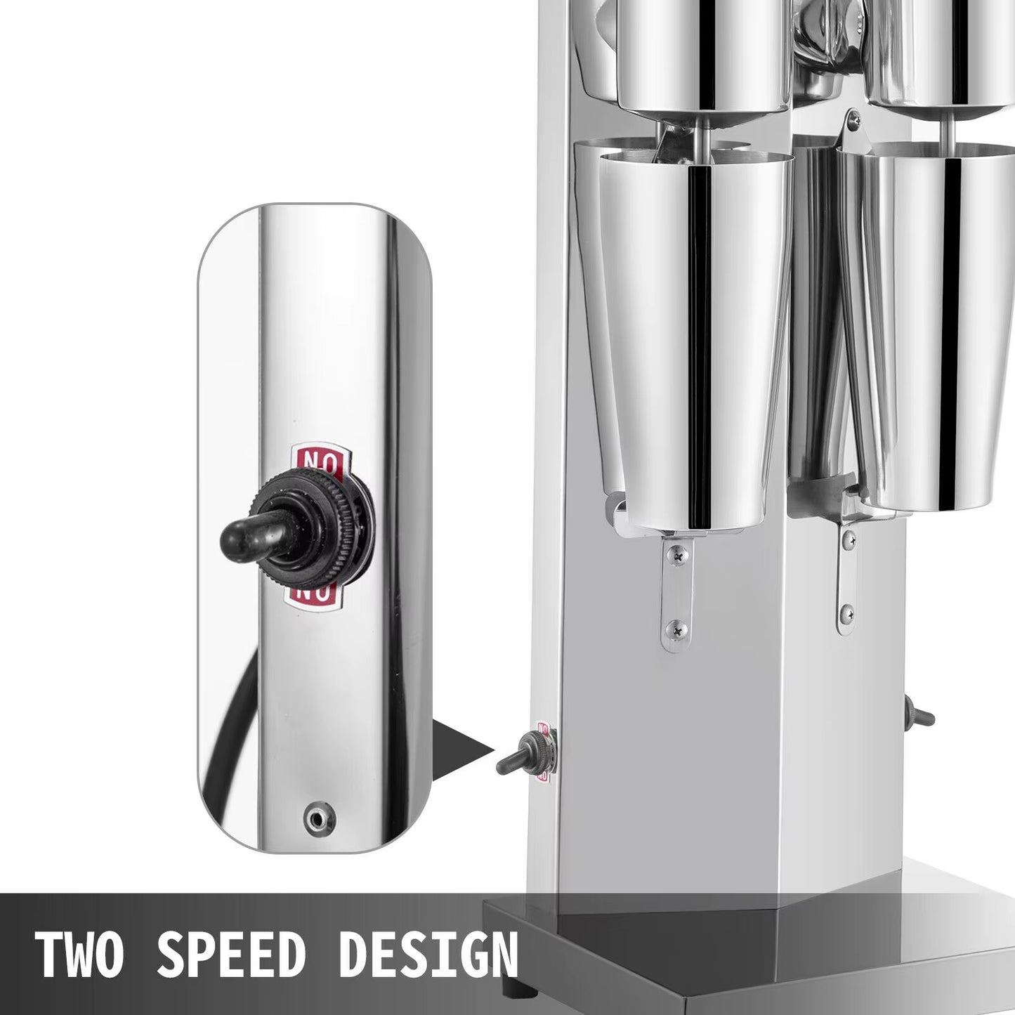 Succebuy Milk Shake Machine 800ML Commercial Auto Double Cups Milkshaker Stainless Steel Shaking Maker Bubble Boba Drink Mixer