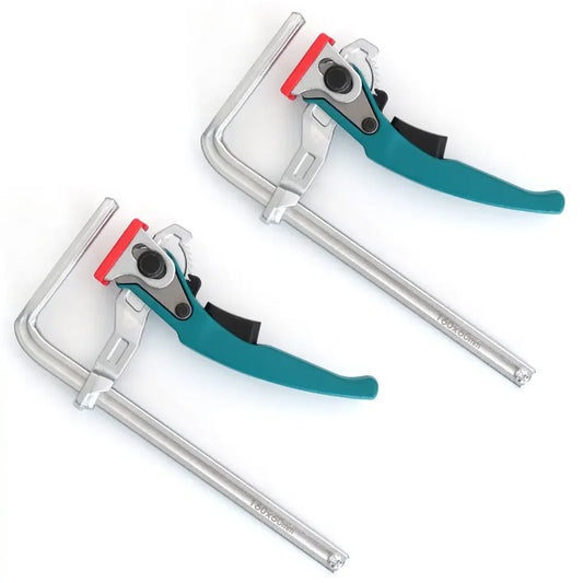 ALLSOME Set of 2 Ratcheting Table Clamps for Quick Release Track Saw and Guide Rail Systems