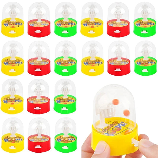 10Pcs Desktop Basketball Shooting Machines Finger Shooting Game Toys for Kids Birthday Party Favor School Awards Gifts Fillers