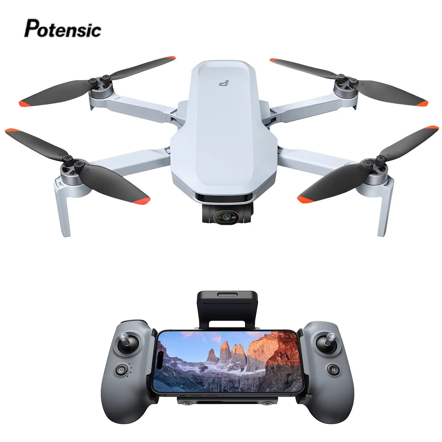 ATOM 2 Camera Drone, 4K HDR Video, 8K Photo, 3-Axis Gimbal,Under 249G, Vertical Shooting,10-Km, AI Night Shot, AI Track