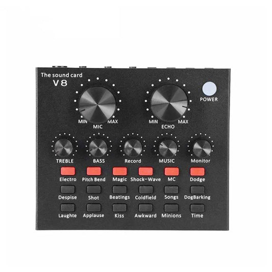 Cross-Border Hot Style V8 Soundcard Broadcast Equipment Suit Computer Phone Trill Game Host Special Microphone Microphone