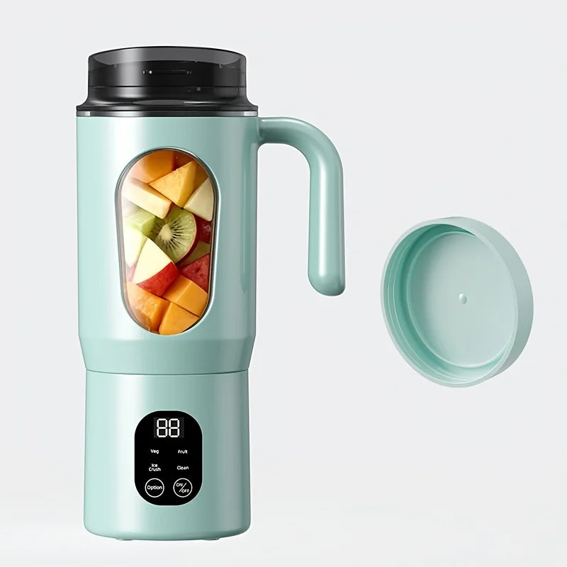 Portable 580ML Juice Maker and Blender with 8 Blades - Durable 2-in-1 Extractor for Smoothies and Shakes